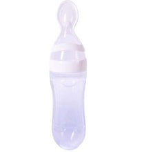 Load image into Gallery viewer, SILICONE SQUEEZING FEEDING BOTTLE