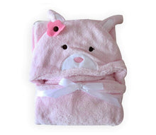 Load image into Gallery viewer, SOFT HOODED ANIMAL BABY BATHROBE