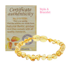Load image into Gallery viewer, GENUINE BALTIC AMBER BRACELET