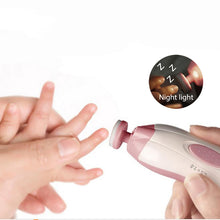 Load image into Gallery viewer, BABY ELECTRIC NAIL TRIMMER WITH LIGHT