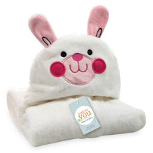 Load image into Gallery viewer, SOFT HOODED ANIMAL BABY BATHROBE