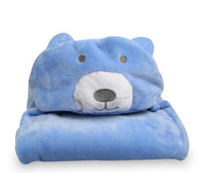 Load image into Gallery viewer, SOFT HOODED ANIMAL BABY BATHROBE