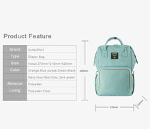Load image into Gallery viewer, SUNVENO WATERPROOF DIAPER BAG